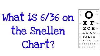 What is 6/36 on the Snellen chart?
