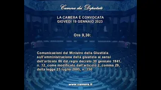 Roma - Camera - 19^ Legislatura - 39^ seduta (19.01.23)