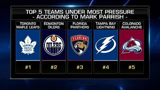 Which teams are under the most pressure in the NHL playoffs?