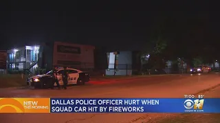 Police Searching For Suspect Who Shot Fireworks At Dallas Squad Car