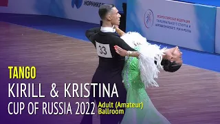 Tango = Kirill Vlasov & Kristina Polunina = 2022 Cup of Russia Adult Ballroom