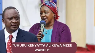 "UHURU KENYATTA ALIKUWA MZEE WANGU,NDIO MAANA NILIKWAMA NA YEYE" SABINA CHEGE CONFESSES IN CHURCH