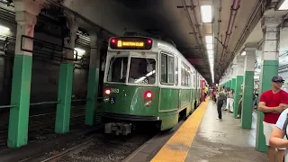MBTA Green Line Action (Copley Early 2024)