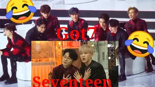 200105 Got7 react to Seventeen in Gda 2020
