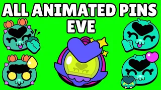 Eve Pins (Animated) | Brawl Stars | Green Screen