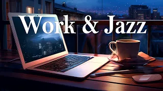 Smooth Jazz  Music🎧Happy August Coffee Jazz & Background Rainy | Jazz Relaxing Music to Work, Study
