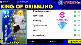 Low Budget Best LWF - Max Rating 92! (99 Dribbling 95 Speed) in eFootball 23 Mobile