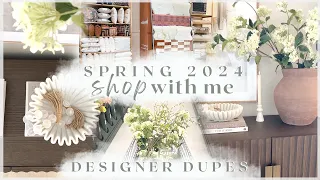 NEW DECOR AT HOBBY LOBBY + WORLD MARKET + HOMEGOODS - spring decor shop with me & decorating ideas