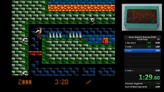 Bram Stoker's Dracula - NES - Speedrun - 03:20 (Easy)