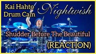 Nightwish - Shudder Before The Beautiful Kai Hahto Drum Cam (REACTION) Himos Finland