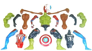Merakit Mainan Spider-Man, Venom, Hulk Smash And Sirenhead ~ Avangers Superhero Toys