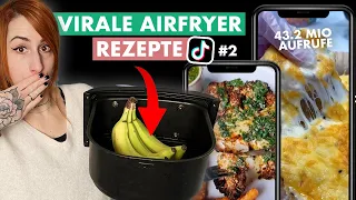 Ich teste VIRALE Airfryer Rezepte von TikTok (WAS ZUM?!) #2