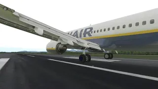 X-Plane 11 - Bergamo Arrival - Ryanair Boeing 737-800(WL) EI-EVH