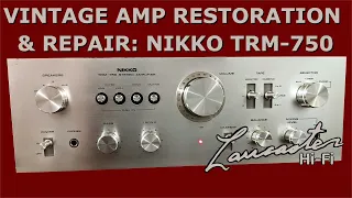 Vintage Amp Restoration and Repair: Nikko TRM-750