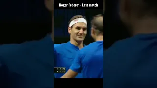 Roger Federer - Last match 🎾💔😢 #shorts #shortsvideo #tennis #rogerfederer