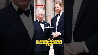 Príncipe Harry vuela a Londres después del diagnóstico de Cáncer del Rey Carlos III #royalfamily