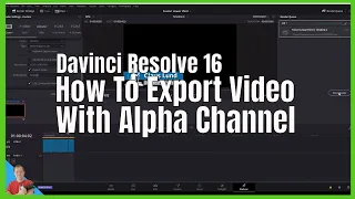 How To Export video with Alpha Channel (transparent) in Davinci Resolve 16 (and 15)