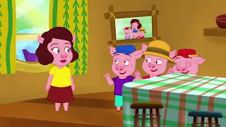 Il lupo e i sette capretti-La torta a sorpresa& I Tre Porcellini |Storie Per Bambini Cartoni Animati