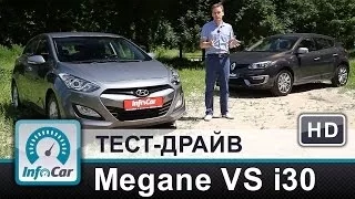 Megane 2014 VS. Hyundai i30 - тест-сравнение InfoCar.ua