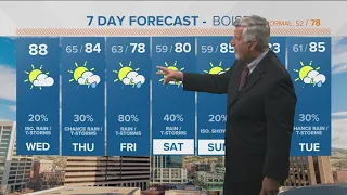 Isolated PM t-storms, then more widespread rain Thursday night-Friday