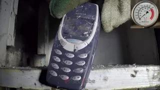 Нокиа сломалась - гидравлический пресс против Нокиа 3310 - Nokia 3310 под прессом