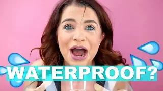 TESTING WATERPROOF MAKEUP!? | FULL FACE OF WATERPROOF MAKEUP