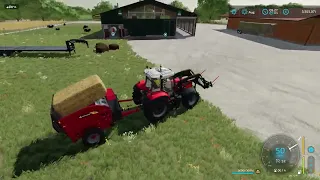 How to put straw in cow barn Farming Simulator 22