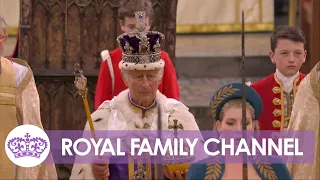 'God Save the King' Plays for the First Time as Charles wears Imperial State Crown