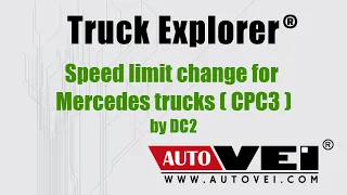 Speed limit change in CPC3 Mercedes truck (MP4, SFTP, EURO6) by DC2