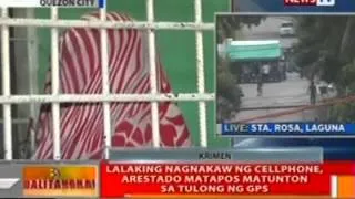 BT: Lalaking nagnakaw ng cellphone, arestado matapos matunton sa tulong ng GPS