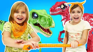 ROBO ALIVE крутые роботы динозавры! Новые веселые игрушки  - Видео про игры в динозавры