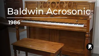 1986 Baldwin acrosonic upright piano