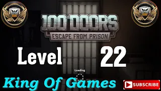100 Doors Escape from Prison Level 22 | Walkthrough Let's play @King_of_Games110 #gaming