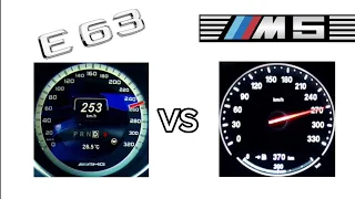 2014 Mercedes E63 AMG W212 VS 2014 BMW M5 F10 Acceleration Battle