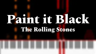 The Rolling Stones - Paint it Black (Wednesday / Westworld) | Piano Cover / Tutorial (4k)