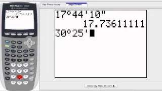 Graphing Calculator - Convert decimal degrees and DMS