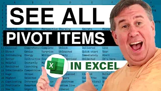 Excel - Vlad Smirnov - See all Pivot Items - ModelOff - Episode 1839