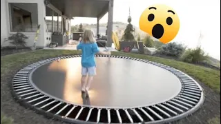 Así se INSTALA un TRAMPOLÍN de suelo en el jardín