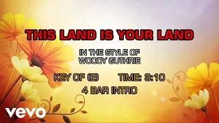 Woody Guthrie - This Land Is Your Land (Karaoke)