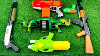 Collecting 7 Sniper Rifles and AK47 Guns Dinosaur Water Gun Super Shotgun Machine Gun Sword Rifle