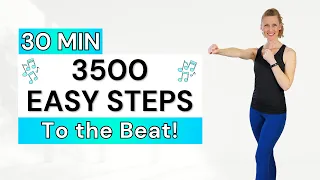 30 Min 🎶 3500 EASY STEPS Workout 🎶 Active Rest & Recovery Day | Beginner Walking for Weight Loss