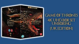 Game Of Thrones 4K UHD UK Box Set Unboxing!!!!! (Detailed Unboxing) - UK Edition