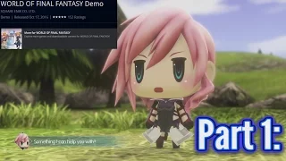 World of Final Fantasy PS4 demo walkthrough [1080p HD 60FPS] PART 1- Commentary -