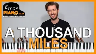 VANESSA CARLTON-  A THOUSAND MILES Piano Lesson - How to play