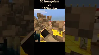 😱50 Iron golem vs 10 Warden 😱 #shorts #short #minecraft #minecraftgameplay #minecrafthindi #gaming