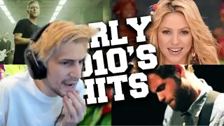 xQc Reacts to Top 100 Early 2010's Music Hits