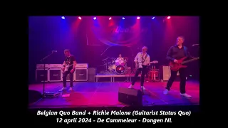 Belgian Quo Band and Richie Malone guitarist Status Quo Rain 2024