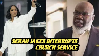 Sarah Jakes interrupts TD Jakes church service and threatens to reveal his secrets.