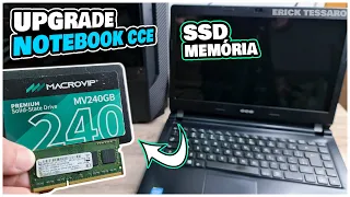 UPGRADE! NOTEBOOK CCE (SSD E MEMÓRIA RAM)