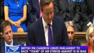 Cameron urged parliament to vote air strike against ISIS